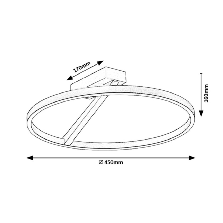 Rabalux - LED stropné svietidlo LED/24W/230V 3000K pr. 45 cm