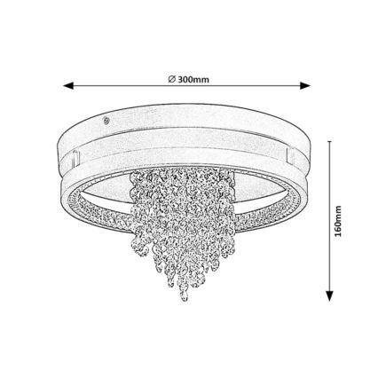 Rabalux - LED stropné svietidlo LED/20W/230V 3000/3500/4000K pr. 30 cm