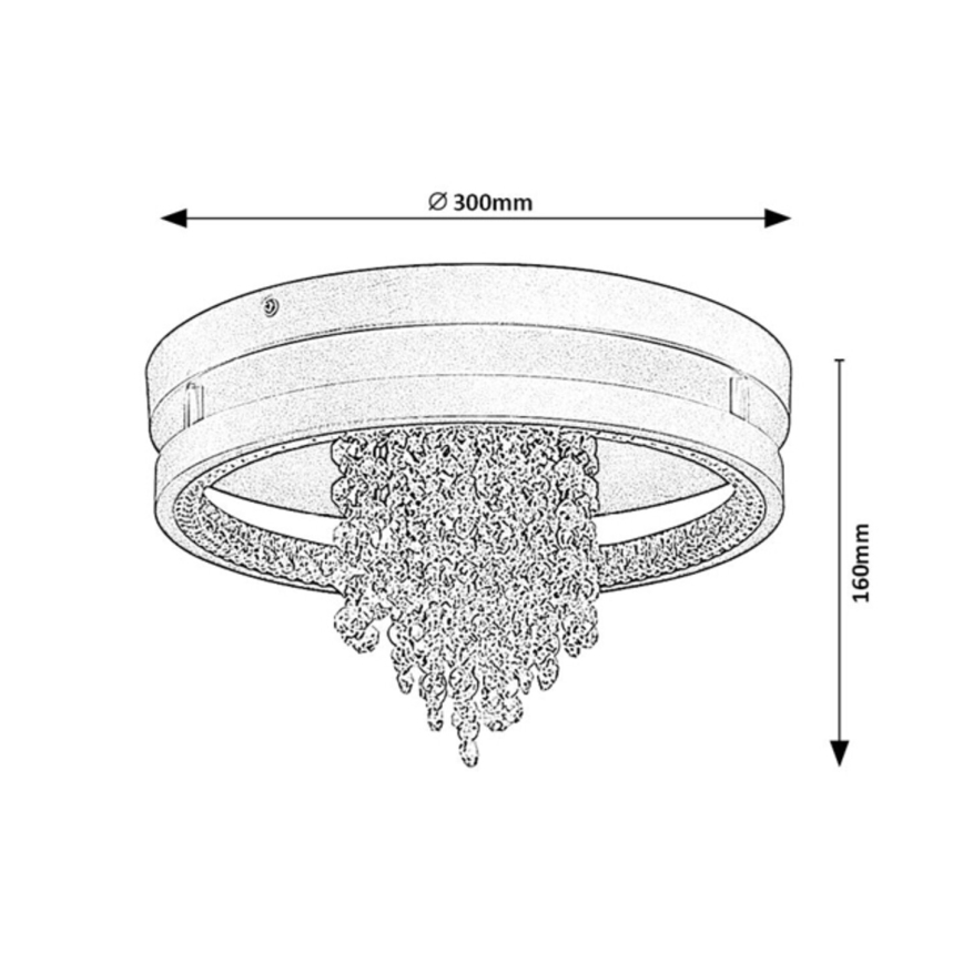 Rabalux - LED stropné svietidlo LED/20W/230V 3000/3500/4000K pr. 30 cm