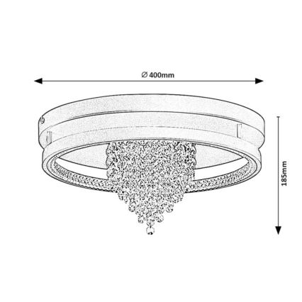 Rabalux - LED stropné svietidlo LED/30W/230V 3000/3500/4000K pr. 40 cm