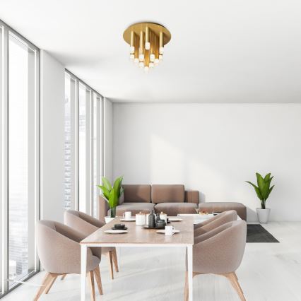 Rabalux - Stropné svietidlo 13xG9/5W/230V zlaté pr. 34 cm