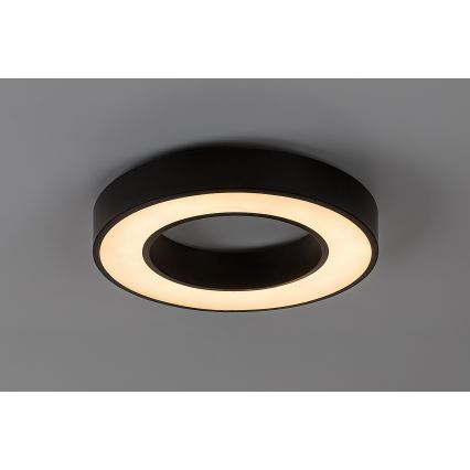 Rabalux - LED stmievateľné stropné svietidlo LED/45W/230V 3000-6500K pr. 60 cm čierne + diaľkové ovládanie