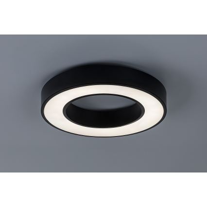 Rabalux - LED stmievateľné stropné svietidlo LED/45W/230V 3000-6500K pr. 60 cm čierne + diaľkové ovládanie