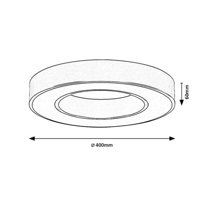 Rabalux - LED stropné svietidlo LED/24W/230V 3000/4000/6500K priemer 40 cm zlaté