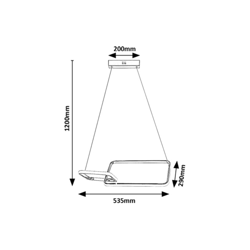 Rabalux - LED Prisadený luster LED/36W/230V 4000K