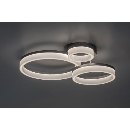 Rabalux - LED stropné svietidlo LED/24W/230V 3000/4000/6500K 38x51 cm matný chróm