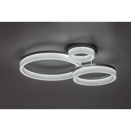 Rabalux - LED stropné svietidlo LED/24W/230V 3000/4000/6500K 38x51 cm matný chróm
