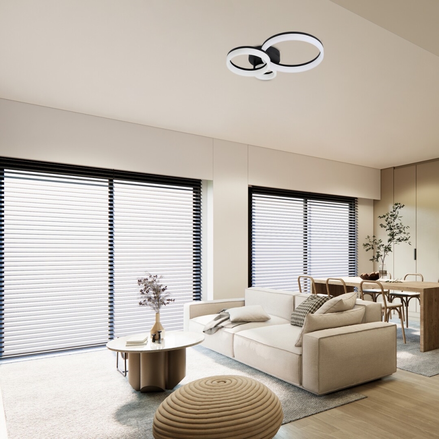 Rabalux - LED Stropné svietidlo LED/24W/230V 3000/4000/6500K čierna