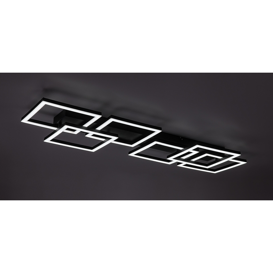 Rabalux - LED stmievateľné stropné svietidlo LED/40W/230V 3000-6500K 33x100 cm čierna + diaľkové ovládanie