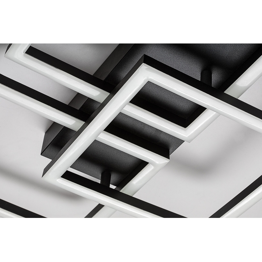 Rabalux - LED stmievateľné stropné svietidlo LED/40W/230V 3000-6500K 33x100 cm čierna + diaľkové ovládanie