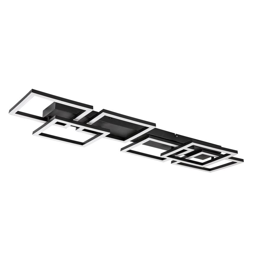 Rabalux - LED stmievateľné stropné svietidlo LED/40W/230V 3000-6500K 33x100 cm čierna + diaľkové ovládanie