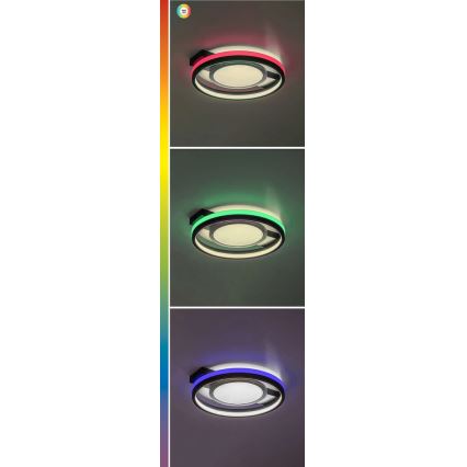 Rabalux - LED RGB stmievateľné stropné svietidlo LED/40W/230V 3000-6500K + diaľkové ovládanie, priemer 43 cm