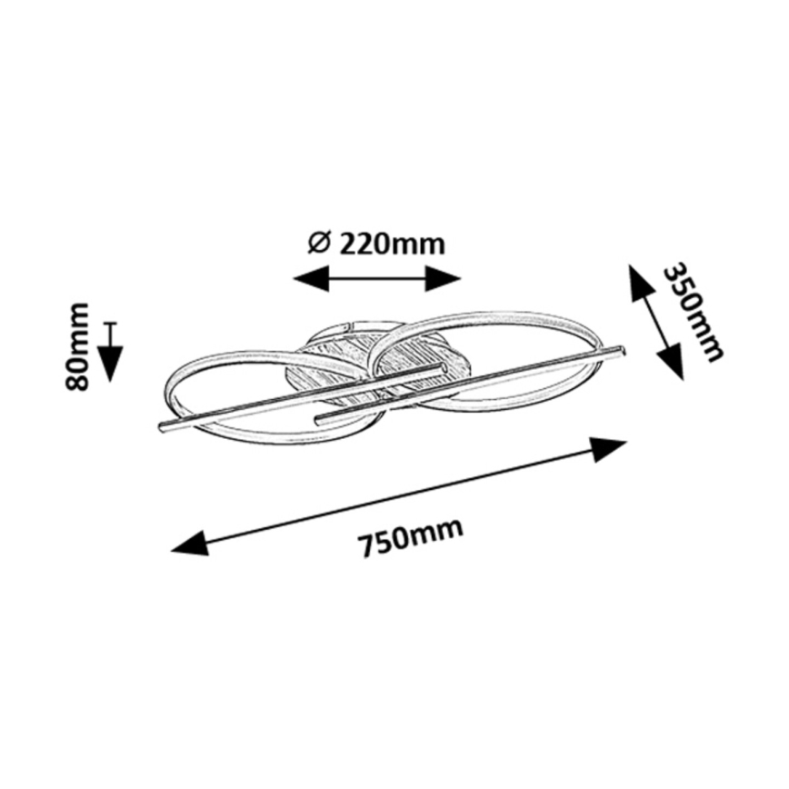 Rabalux - LED Stropné svietidlo LED/40W/230V 3000/4000/6500K