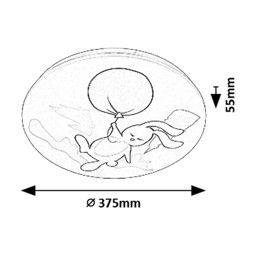 Rabalux - LED Detské stropné svietidlo LED/24W/230V 3000K