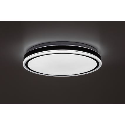 Rabalux - stmievateľné LED stropné svietidlo LED/20W/230V 3000-6500K priemer 38,5 cm čierne + diaľkové ovládanie