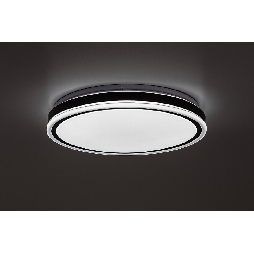 Rabalux - stmievateľné LED stropné svietidlo LED/20W/230V 3000-6500K priemer 38,5 cm čierne + diaľkové ovládanie