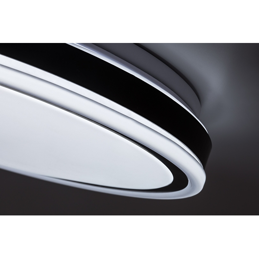Rabalux - stmievateľné LED stropné svietidlo LED/20W/230V 3000-6500K priemer 38,5 cm čierne + diaľkové ovládanie