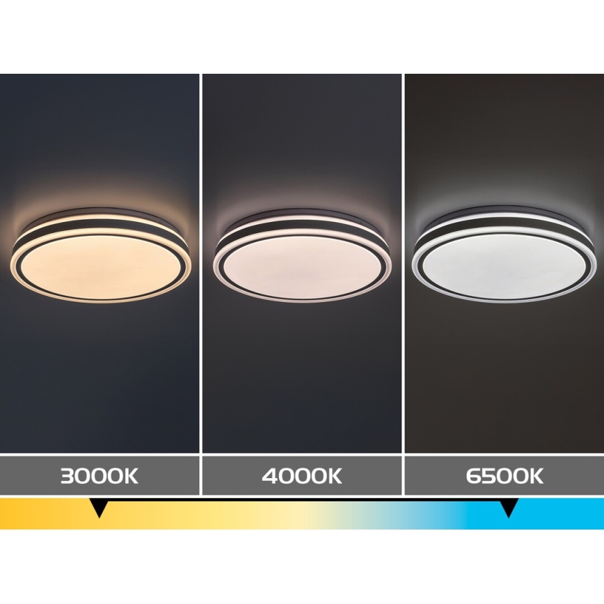 Rabalux - LED stmievateľné stropné svietidlo LED/23W/230V 3000-6500K priemer 38,5 cm biela + diaľkové ovládanie