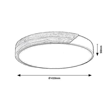Rabalux - Stropné LED svietidlo LED/24W/230V 4000K priemer 41 cm