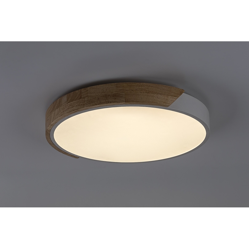 Rabalux - LED Stropné svietidlo LED/24W/230V 3000K biela/dub pr. 61 cm