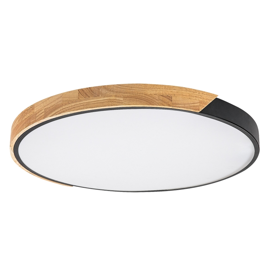 Rabalux - LED stropné svietidlo LED/42W/230V 3000/4000/6500K čierna/dub priemer 41 cm