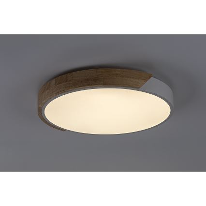 Rabalux - LED stropné svietidlo LED/40W/230V 3000/4000/6500K biela/dub pr. 61 cm