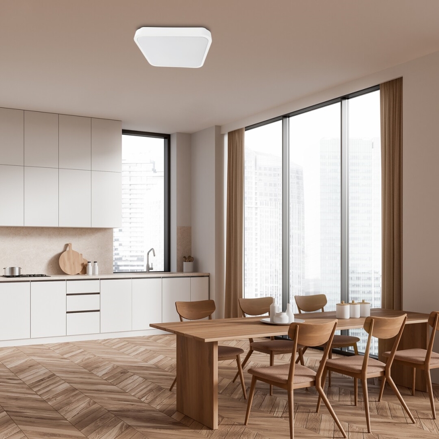 Rabalux - LED Kúpeľňové stropné svietidlo LED/36W/230V 3000/4000/6000K IP44 42x42 cm biela