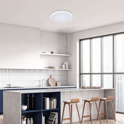 Rabalux - LED Stmievateľné kúpeľňové stropné svietidlo LED/36W/230V 3000-6000K IP44 pr. 42 cm biela + diaľkové ovládanie
