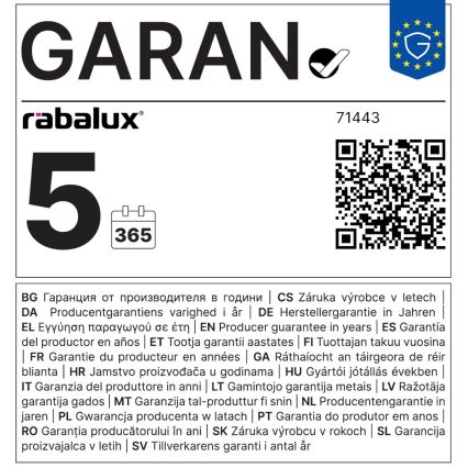 Rabalux - LED stmievateľné stropné svietidlo LED/60 W/230 V 3000–6500 K priemer 58 cm + diaľkové ovládanie