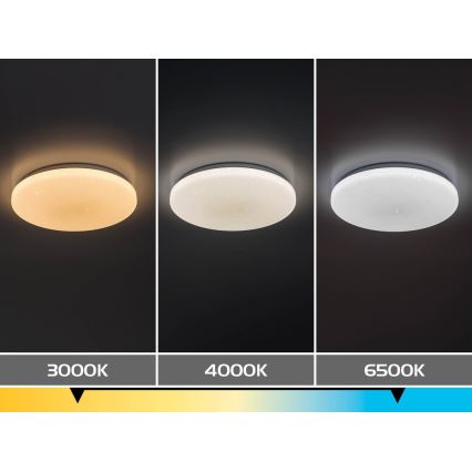 Rabalux - LED Stmievateľné stropné svietidlo LED/12W/230V 3000-6500K priemer 26 cm + diaľkové ovládanie