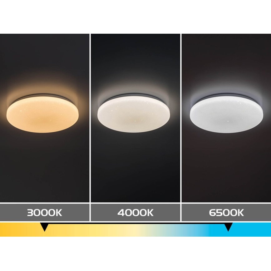 Rabalux - LED Stmievateľné stropné svietidlo LED/12W/230V 3000-6500K priemer 26 cm + diaľkové ovládanie