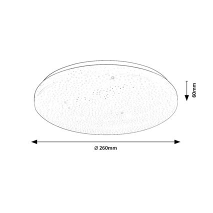 Rabalux - LED Stmievateľné stropné svietidlo LED/12W/230V 3000-6500K priemer 26 cm + diaľkové ovládanie
