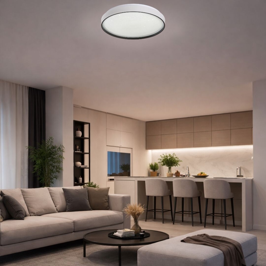 Rabalux - stmievané LED stropné svietidlo 60 W/230 V, 3000–6500 K, pr. 58 cm + diaľkové ovládanie