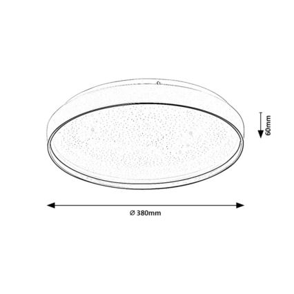 Rabalux - stlmiteľné LED stropné svietidlo LED/34W/230V 3000-6500K pr. 38 cm + diaľkové ovládanie