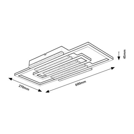 Rabalux - LED stropné svietidlo LED/28W/230V 3000/4500/6000K