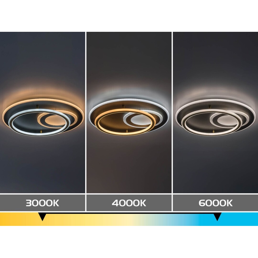 Rabalux - LED stmievateľné stropné svietidlo LED/60W/230V 3000-6000K priemer 50 cm + diaľkové ovládanie