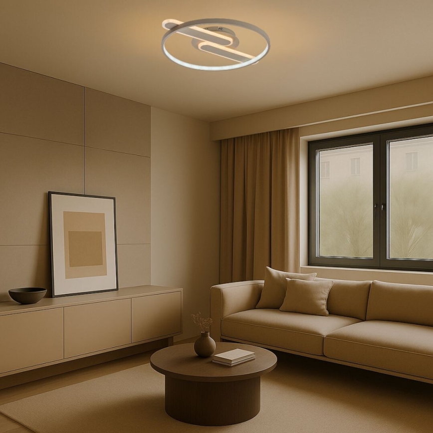 Rabalux - LED stmievateľné stropné svietidlo LED/55W/230V 3000-6000K 53x45 cm + diaľkové ovládanie