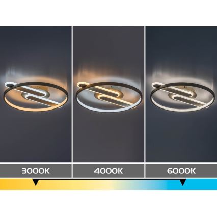 Rabalux - LED stmievateľné stropné svietidlo LED/55W/230V 3000-6000K 53x45 cm + diaľkové ovládanie