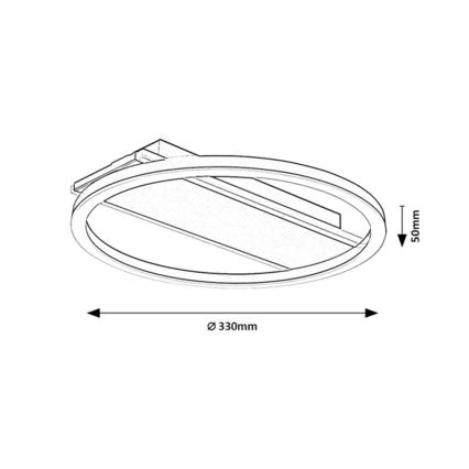 Rabalux - LED stropné svietidlo LED/24W/230V pr. 33 cm