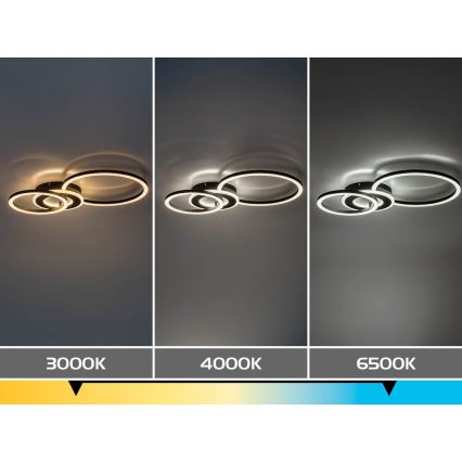 Rabalux - LED stmievateľné stropné svietidlo LED/24W/230V 3000-6500K 46x33 cm + diaľkové ovládanie