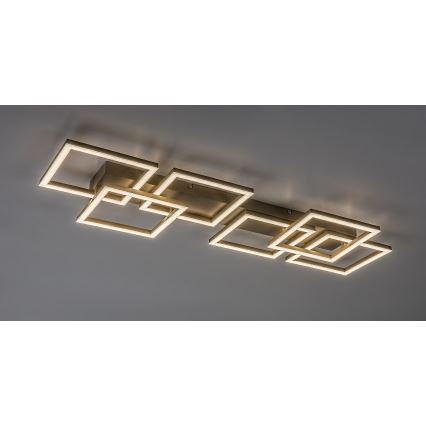 Rabalux - LED Stmievateľné stropné svietidlo LED/40W/230V 3000-6500K 33x100 cm béžová + diaľkové ovládanie