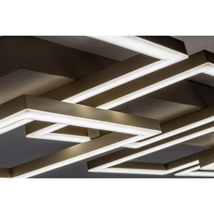 Rabalux - LED Stmievateľné stropné svietidlo LED/40W/230V 3000-6500K 33x100 cm béžová + diaľkové ovládanie