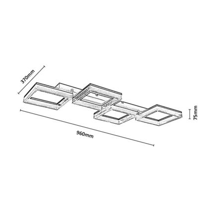 Rabalux - LED Stmievateľné stropné svietidlo LED/40W/230V 3000-6500K + diaľkové ovládanie