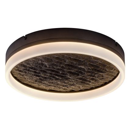 Rabalux - LED Stmievateľné stropné svietidlo LED/24W/230V 3000-6500K pr. 40 cm čierna + diaľkové ovládanie