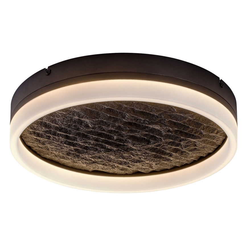 Rabalux - LED Stmievateľné stropné svietidlo LED/24W/230V 3000-6500K pr. 40 cm čierna + diaľkové ovládanie