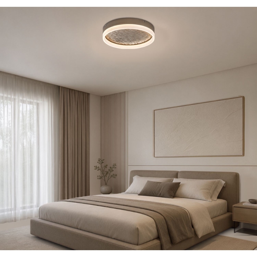 Rabalux - LED stmievateľné stropné svietidlo LED/24W/230V 3000-6500K pr. 40 cm béžové + diaľkové ovládanie