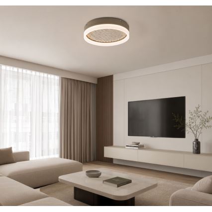Rabalux - LED stmievateľné stropné svietidlo LED/24W/230V 3000-6500K pr. 40 cm béžové + diaľkové ovládanie