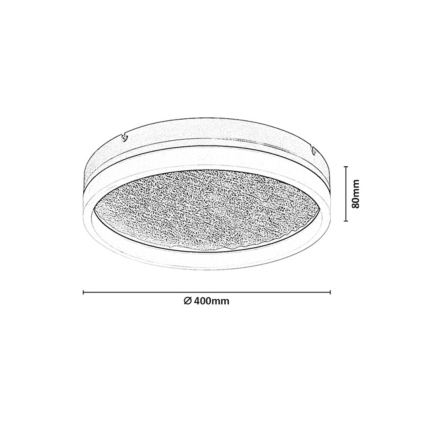 Rabalux - LED stmievateľné stropné svietidlo LED/24W/230V 3000-6500K pr. 40 cm béžové + diaľkové ovládanie