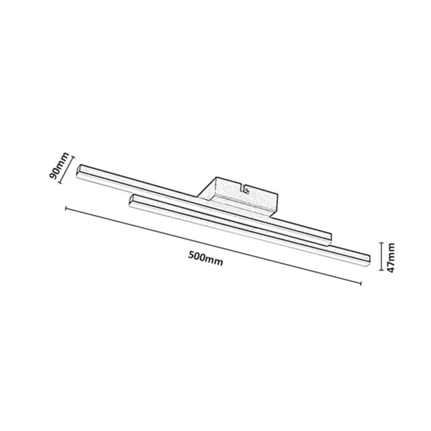 Rabalux - LED Stropné svietidlo LED/12W/230V 3000K čierne