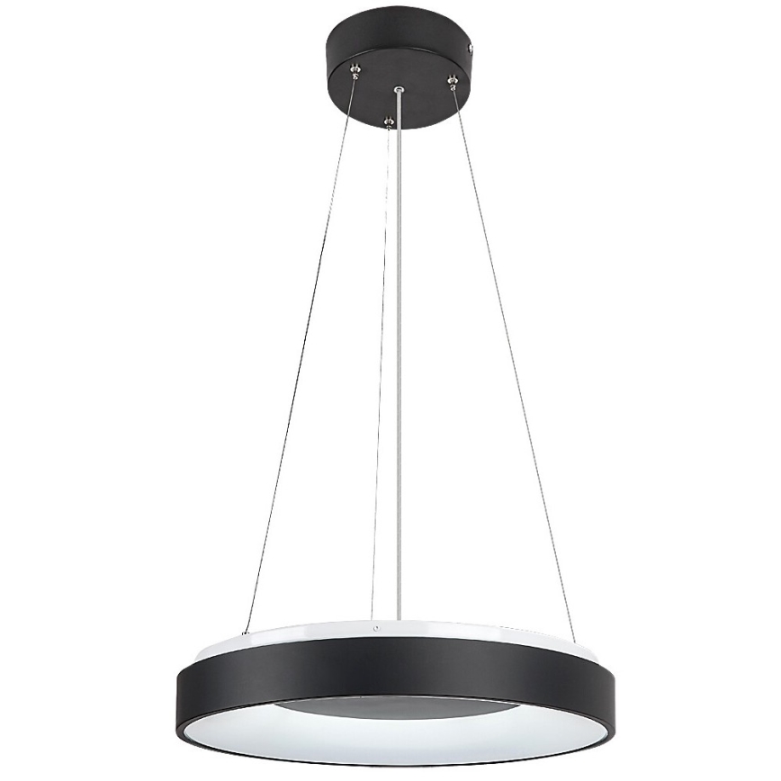 Rabalux - LED Stmievateľný luster na lanku LED/38W/230V 3000-6500K čierna + diaľkové ovládanie